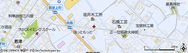 福岡県大川市向島1605周辺の地図