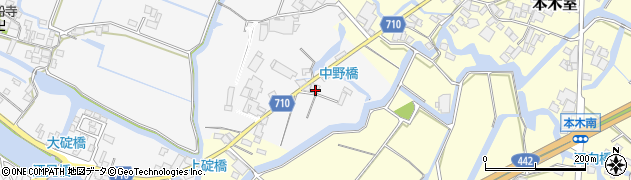 福岡県大川市酒見1171-1周辺の地図
