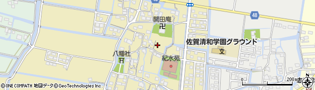 佐賀県佐賀市東与賀町大字飯盛1202周辺の地図