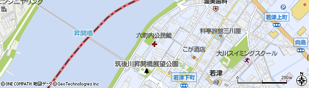 福岡県大川市向島2430周辺の地図