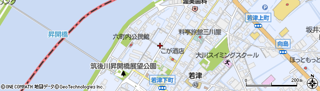 福岡県大川市向島2322周辺の地図