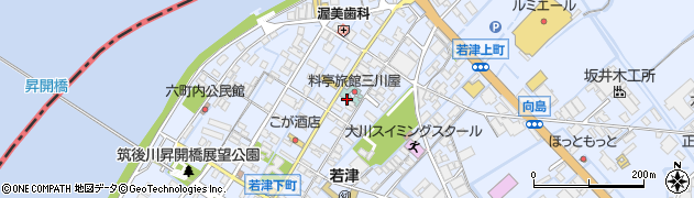 福岡県大川市向島2222周辺の地図