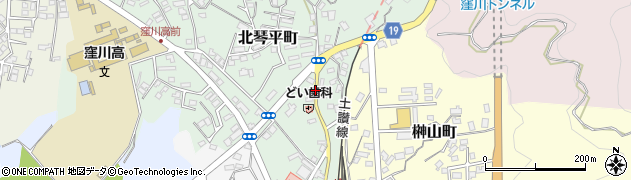 北琴平町周辺の地図