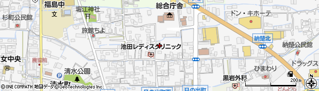 福岡県八女市本村（北平塚）周辺の地図