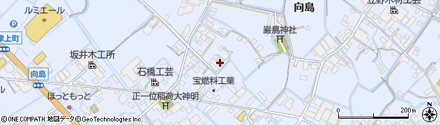 福岡県大川市向島1023周辺の地図