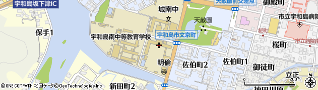 宇和島市立明倫小学校周辺の地図