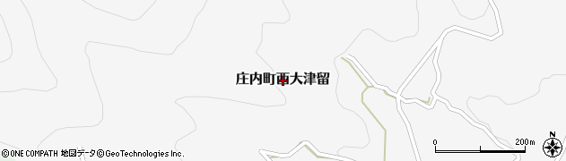 大分県由布市庄内町西大津留周辺の地図