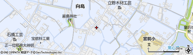 福岡県大川市向島758周辺の地図