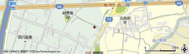 福岡県八女市室岡1026周辺の地図