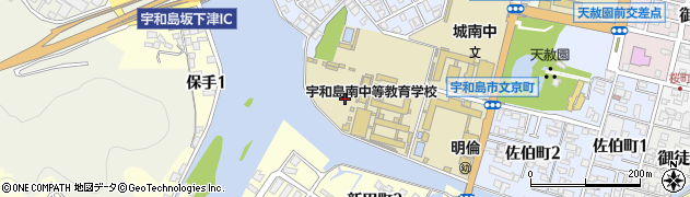 愛媛県宇和島市文京町5周辺の地図