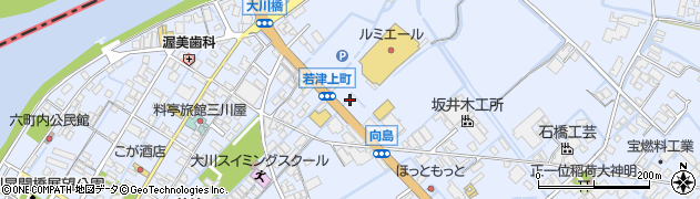 福岡県大川市向島1645周辺の地図