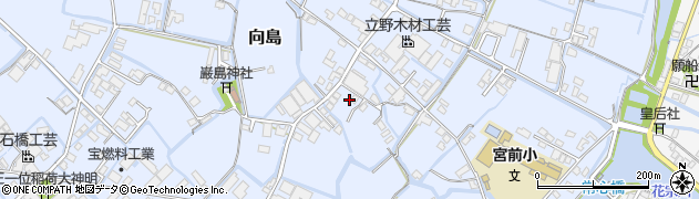 福岡県大川市向島755周辺の地図