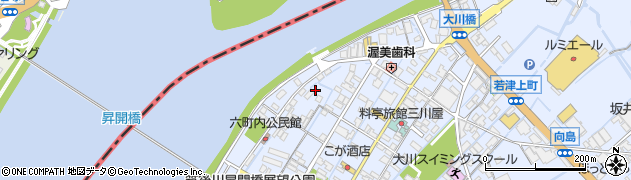 福岡県大川市向島2407周辺の地図