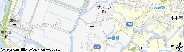 福岡県大川市酒見1156周辺の地図