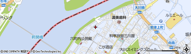 福岡県大川市向島2438周辺の地図