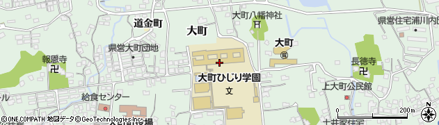大町ひじり学園　中学部周辺の地図