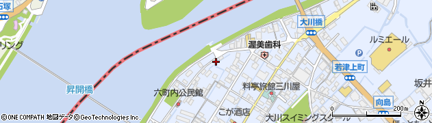 福岡県大川市向島2378周辺の地図