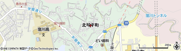 高知県四万十町（高岡郡）北琴平町周辺の地図