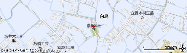 福岡県大川市向島1003周辺の地図
