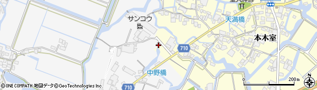 福岡県大川市酒見123-2周辺の地図