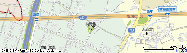福岡県八女市室岡1078周辺の地図