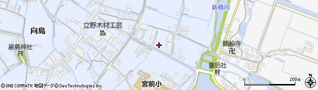 福岡県大川市向島122周辺の地図