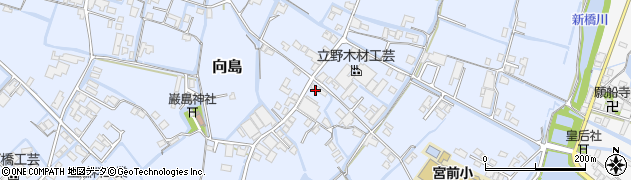 福岡県大川市向島747周辺の地図