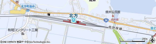 佐賀県武雄市周辺の地図
