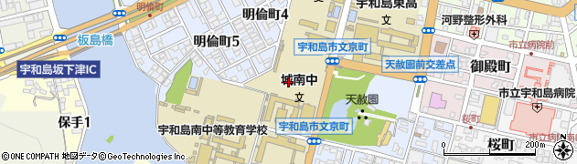 愛媛県宇和島市文京町3周辺の地図