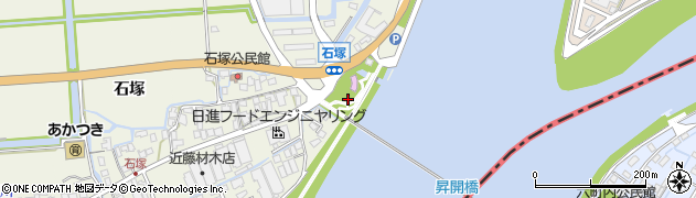 諸富鉄橋展望公園周辺の地図