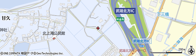 佐賀県武雄市朝日町大字甘久3591周辺の地図