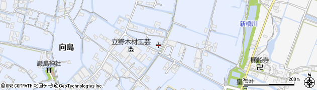 福岡県大川市向島134周辺の地図