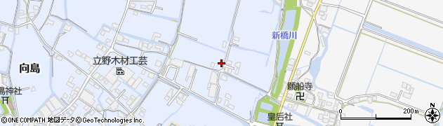 福岡県大川市向島116周辺の地図