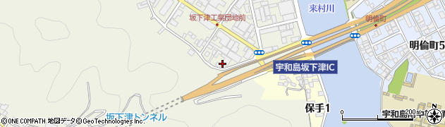 三原産業株式会社　宇和島車検工場周辺の地図