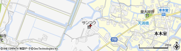 福岡県大川市酒見1223周辺の地図