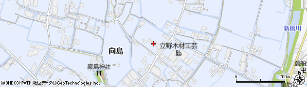 福岡県大川市向島707周辺の地図