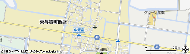 佐賀県佐賀市東与賀町大字飯盛122周辺の地図