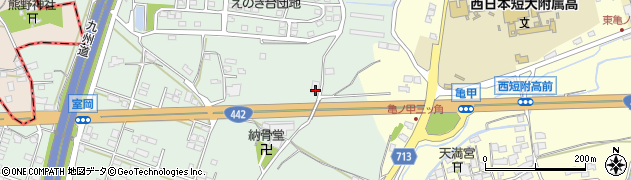 福岡県八女市室岡1070周辺の地図