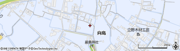 福岡県大川市向島588周辺の地図