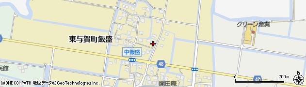 佐賀県佐賀市東与賀町大字飯盛299周辺の地図