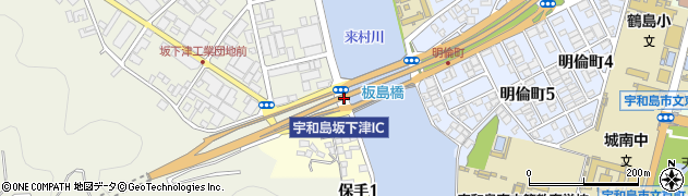 宇和島坂下津ＩＣ周辺の地図