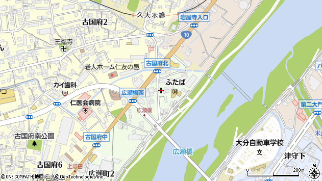 〒870-0847 大分県大分市広瀬町の地図