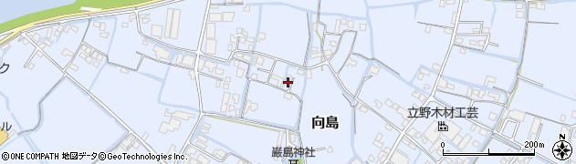 福岡県大川市向島594周辺の地図