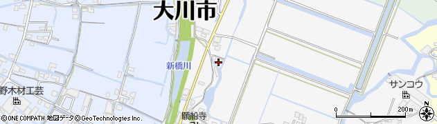 福岡県大川市酒見1618周辺の地図