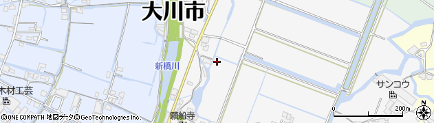 福岡県大川市酒見1300周辺の地図