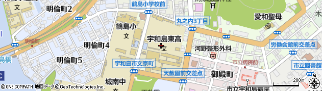愛媛県宇和島市文京町1周辺の地図