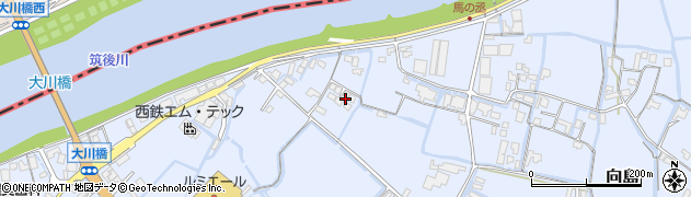 福岡県大川市向島1106周辺の地図