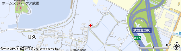 佐賀県武雄市朝日町大字甘久3843周辺の地図