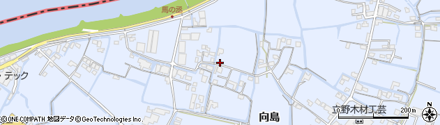 福岡県大川市向島612周辺の地図