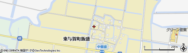佐賀県佐賀市東与賀町大字飯盛171周辺の地図